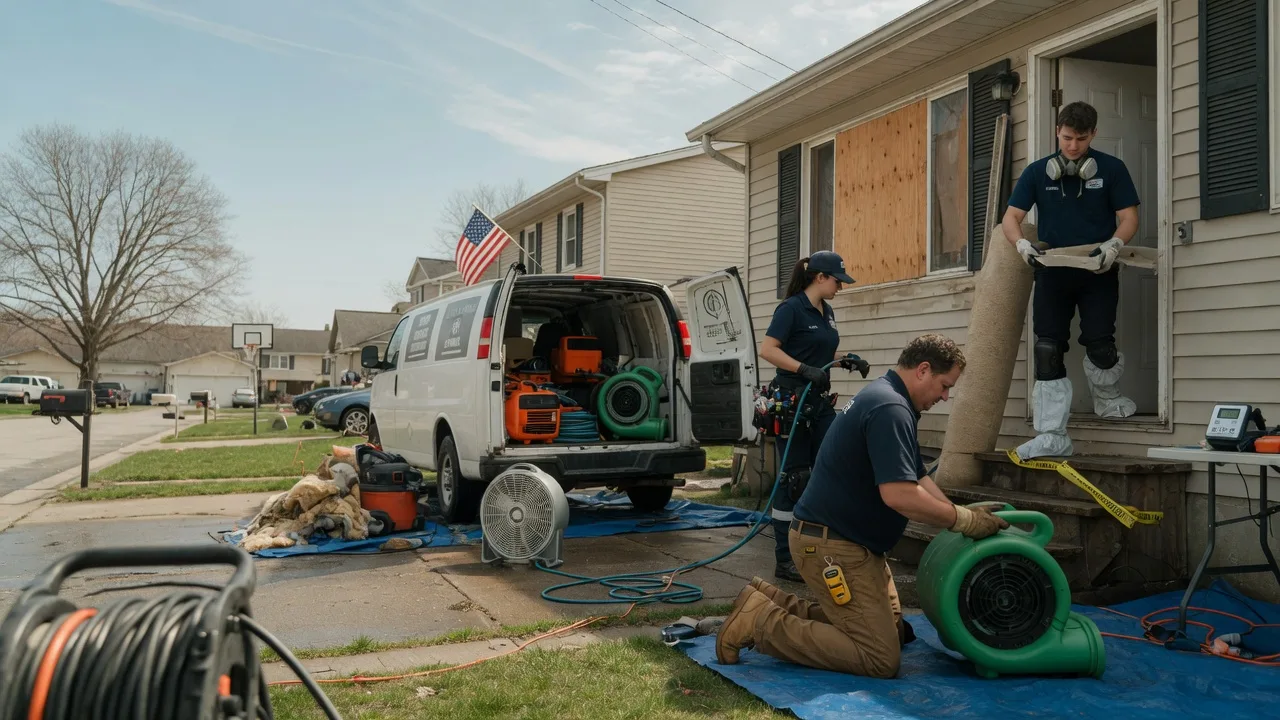Water Damage Restoration in Anchor, IL near me